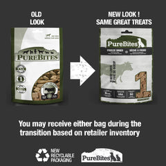 PureBites ternera liofilizada, uso como topper sano para comida diaria.