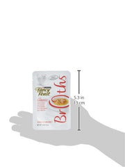 Purina Fancy Feast Broth Topper Clasico Anchoas-Pescado Blanco: textura sedosa para la comida.