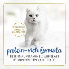 Purina Fancy Feast Gravy Lovers presenta trozos marinos en salsa cremosa para gatos.