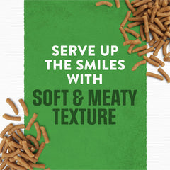 Purina Moist y Meaty textura suave en plato para cada comida.
