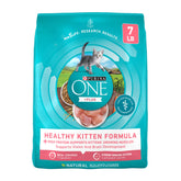 Purina One alimento seco para gatitos con proteína alta y pollo real para su crecimiento.