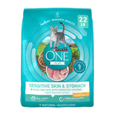 Purina ONE para estómago sensible y piel: bolsa de 22 lb para gatos, apoyo digestivo