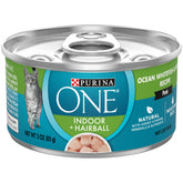 Purina ONE Indoor Advantage: lata de pate Océano Arroz, ideal para gatos de interior.