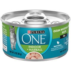 Purina ONE Indoor Advantage: lata de pate Océano Arroz, ideal para gatos de interior.