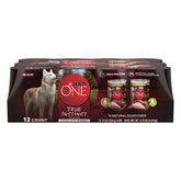 Purina ONE Instinto Verdadero: trozos pavo y venado en salsa para perros.