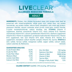 Purina ONE LiveClear omega-6 para piel y pelaje saludables.