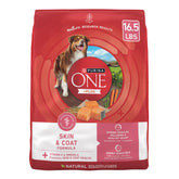 Purina ONE Natural +Plus para perros con estómagos sensibles y nutrición completa.