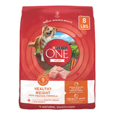 Purina ONE Plus Peso Saludable: croquetas que apoyan músculos y energía diaria.