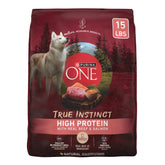 Purina ONE True Instinct: carne de res real como ingrediente principal para músculos fuertes.