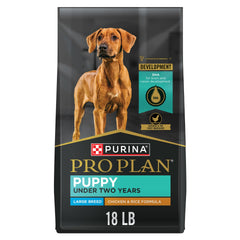 Purina Pro Plan cachorros grandes en bolsa de 18 libras, práctica para dueños ocupados