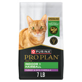 Purina Pro Plan Hairball Indoor bolsa 7 lb croquetas de pavo, apoyan la digestión.