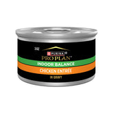 Purina Pro Plan Indoor Balance en lata con pollo en salsa, ideal para gatos de interior