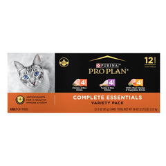 Purina Pro Plan lata de pollo sabrosa, ideal para mantener pelaje suave y gusto diario.