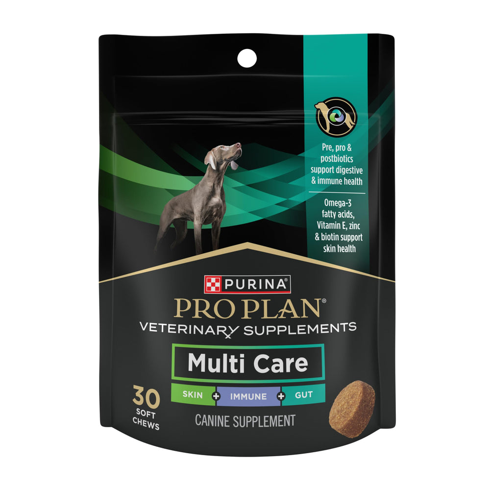 Purina Pro Plan Multi Care para perros, bote, apoyo a piel y pelaje saludable.