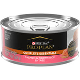 Purina Pro Plan Pate salmón con arroz integral; textura suave para gatos adultos.