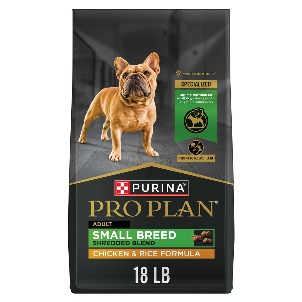Purina Pro Plan para razas pequeñas con pollo real como ingrediente principal.