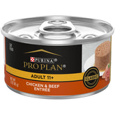 Purina Pro Plan SENIOR 11+ pate pollo y res, textura suave para gatos mayores