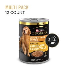 Purina Pro Plan SENIOR 7+ en salsa húmeda, textura tierna para perros mayores.