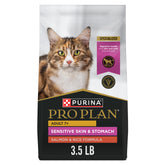 Purina Pro Plan Senior Gato Salmón Arroz: empaque que resalta piel sensible
