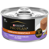 Purina Pro Plan sin granos pavo verdura en lata, opción sabrosa para gatos adultos.
