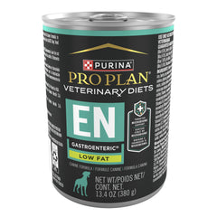 Purina Pro Plan Veterinary Diets Gastroenterico Bajo en Grasa, empaque de lata, apoyo digestivo suave.