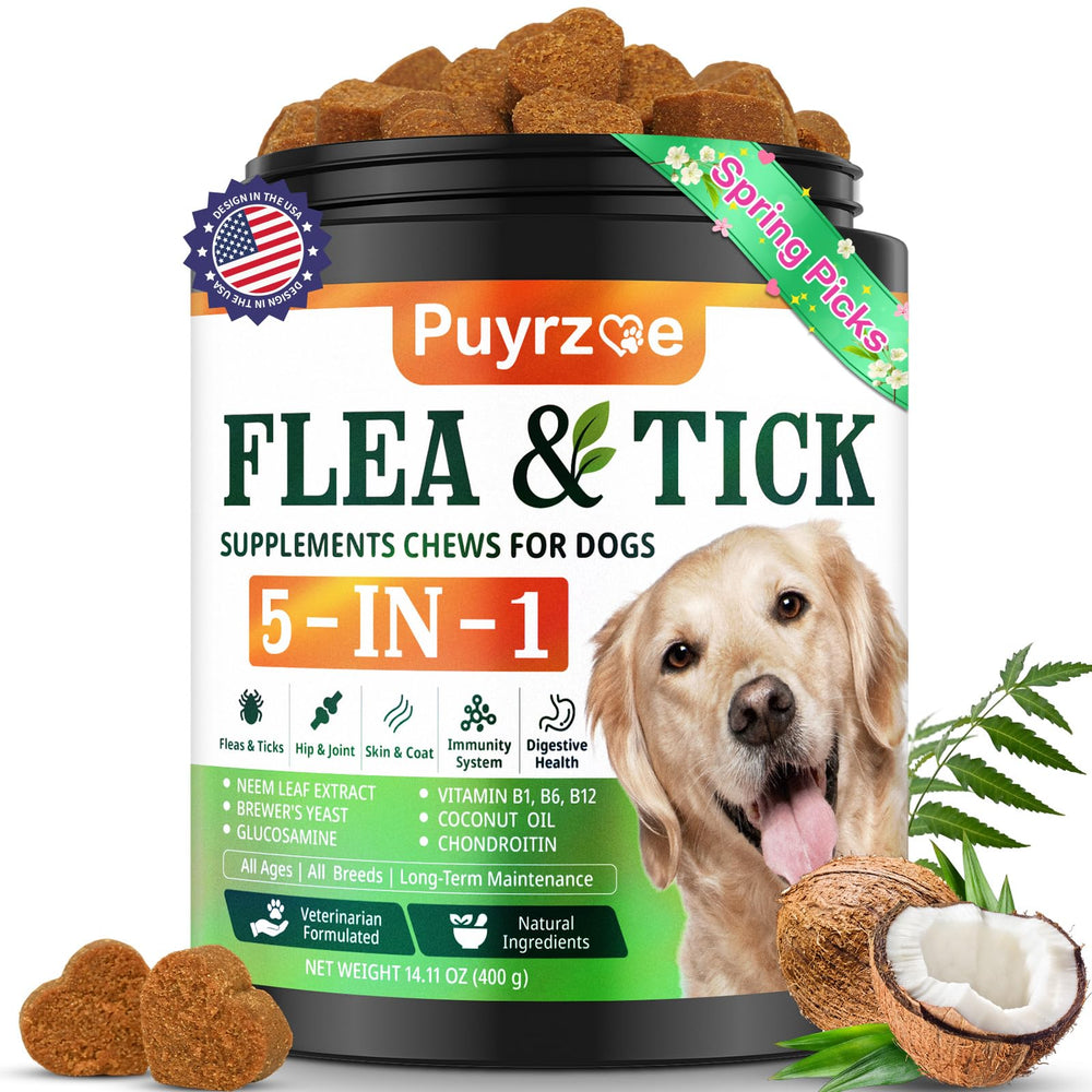 Puyrzoe 5-en-1 comprimidos para perros: defensa natural diaria