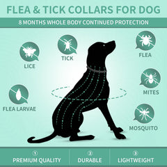 Puyrzoe collar de ajuste de 65 cm para perro negro.