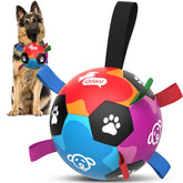QDAN juguete fútbol para perro grande facilita juego activo.