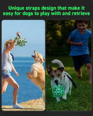 Pelota QDAN de poliuretano, duradera y suave para perros activos.