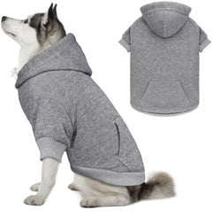 Hoodie QDYU gris XXL, tejido suave para paseos cálidos.