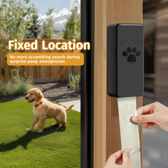 Dispensador qeerable resistente al clima mantiene las bolsas secas.