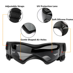 Gafas para perro QUMY antiempañamiento, ideales para viajes en coche.