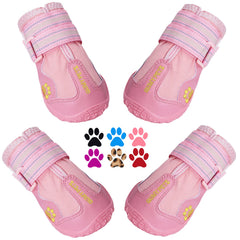 Zapatillas QUMY para perros grandes con ajuste seguro para paseos.
