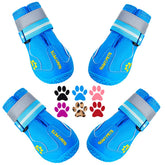 QUMY zapatos para perros grandes, vista frontal, protección para caminar al aire libre.