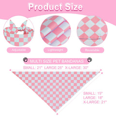 QUQULE bandana perro rosa dos piezas moda canina versátil