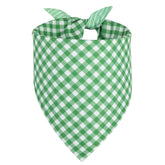 Bandana QUQULE verde grande para perros, vista frontal, estilo para paseos