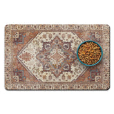 Alfombra QXWREL para comida de perros con capa absorbente que recoge derrames