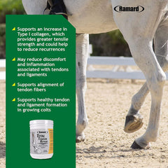 Etiqueta del producto Ramard Total Tendon Repair con información de uso.