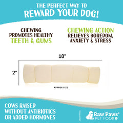 Raw Paws empaque fabricado en EE. UU., calidad y trazabilidad visibles.
