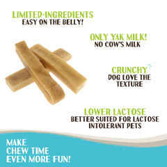 Raw Paws Yak Chews durabilidad para mordedores agresivos y masticación prolongada