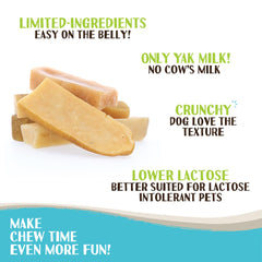 Raw Paws masticables de yak, textura dura para perros que muerden