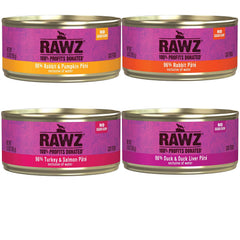 Rawz latas pato-hígado: fuente de proteína real para gatos activos.