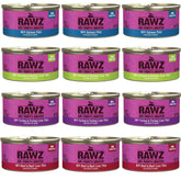 Rawz Pate para gato salmón en lata con proteína real para sabor carnoso
