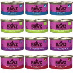 Rawz Pate para gato salmón en lata con proteína real para sabor carnoso