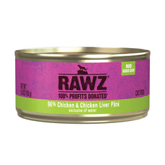 Rawz Pate Natural para gatos: lata de pollo, alta hidratación para tu felino.