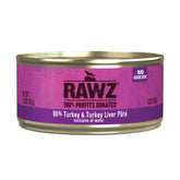 Rawz Pate Natural con pavo en lata, sabor rico y textura suave para gatos