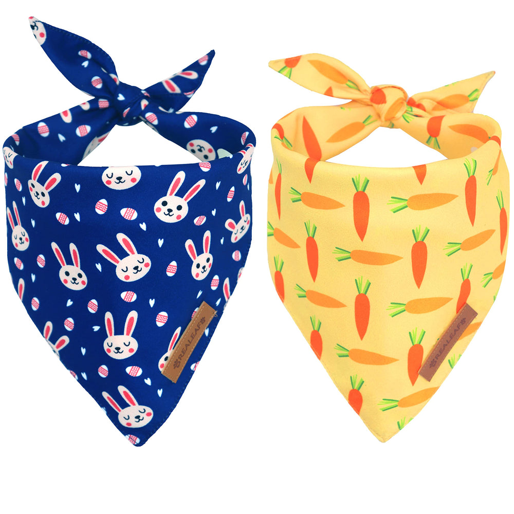 Bandana Realeaf Pascua para perro, frente, ideal para sesión de fotos primaverales.
