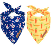 Bandana Realeaf Pascua para perro, frente, ideal para sesión de fotos primaverales.