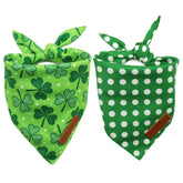 Bandana de Realeaf para perro, Día de San Patricio, dos piezas para combinar estilos.