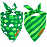 Realeaf bandana Saint-Patrick motif triangle pour chien, look festif.